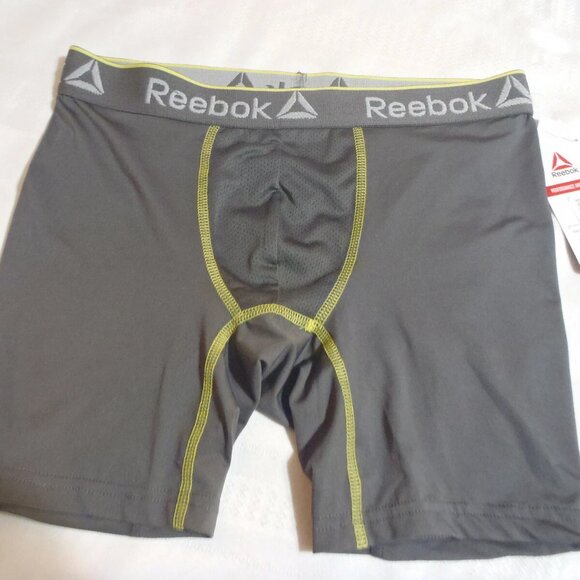 Reebok Mens Small Grey Performance Boxer Briefs Underwear NWT - Picture 2 of 2